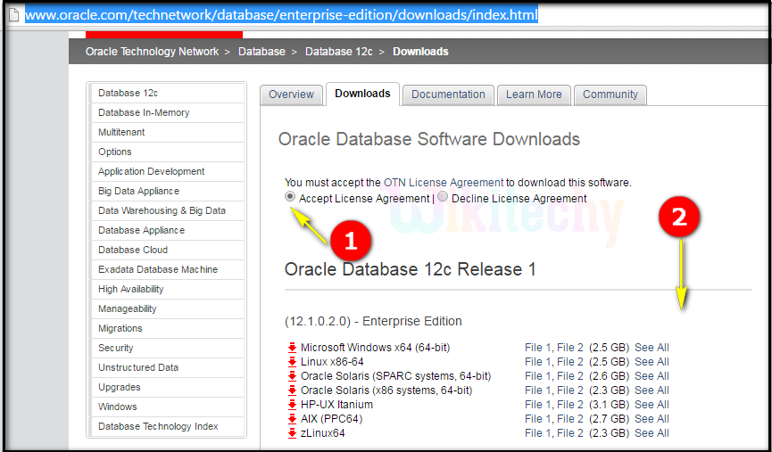  step 1 oracle installation procedure software wikitechy